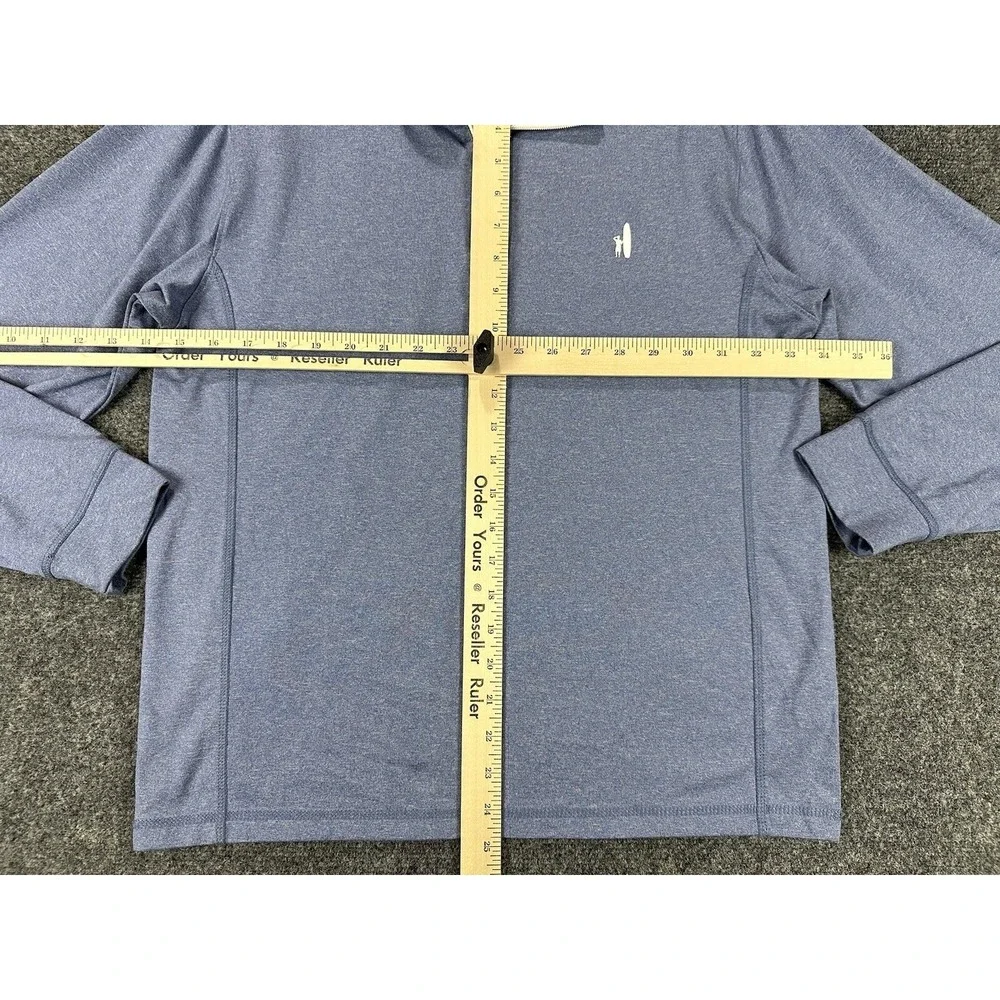 Johnnie O Prep Formance Lammie 1/4 Zip Pullover Shirt Size 16 Blue Lightweight - Picture 2 of 9